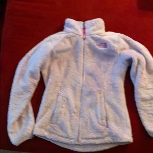 North Face Girls Fleece Zip Front Jacket